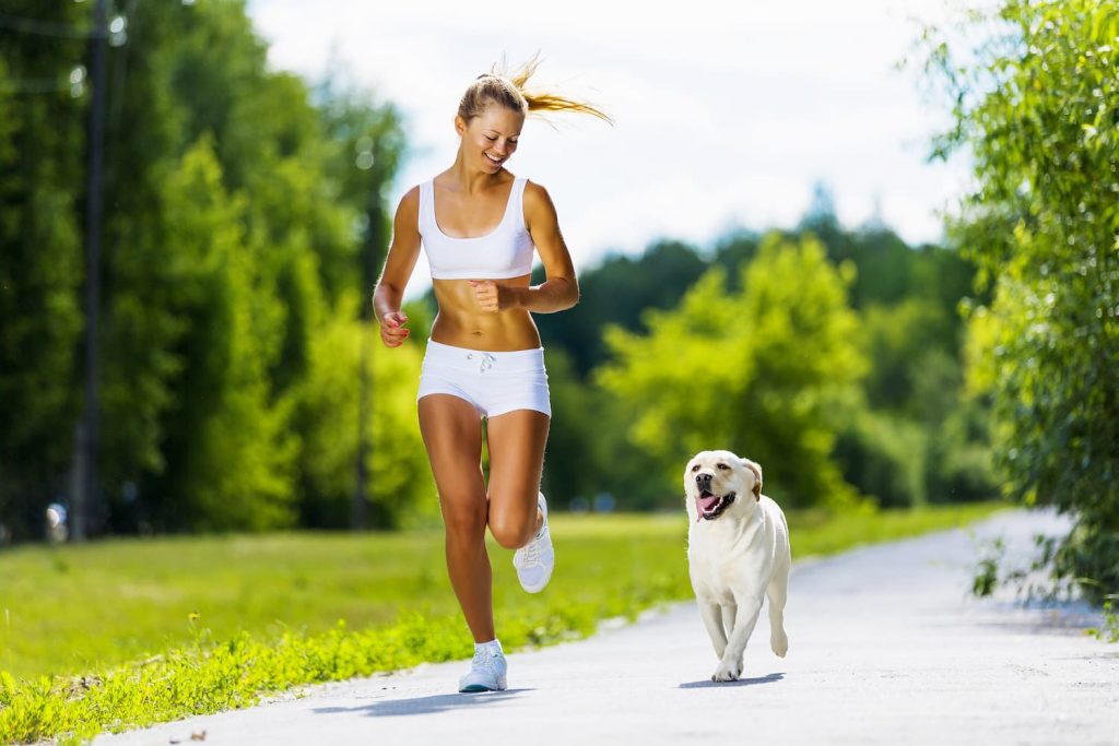 Courir avec un chien,
